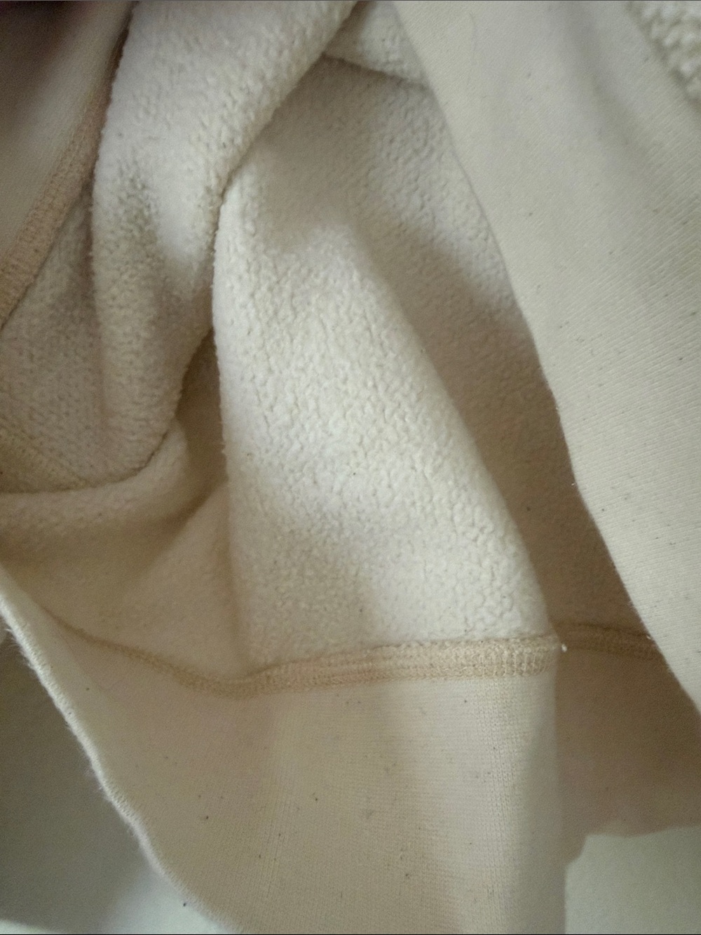 Mollusk California Golden Hour Hooded Cropped Pullover Sweater Size Large Creme - Picture 6 of 12